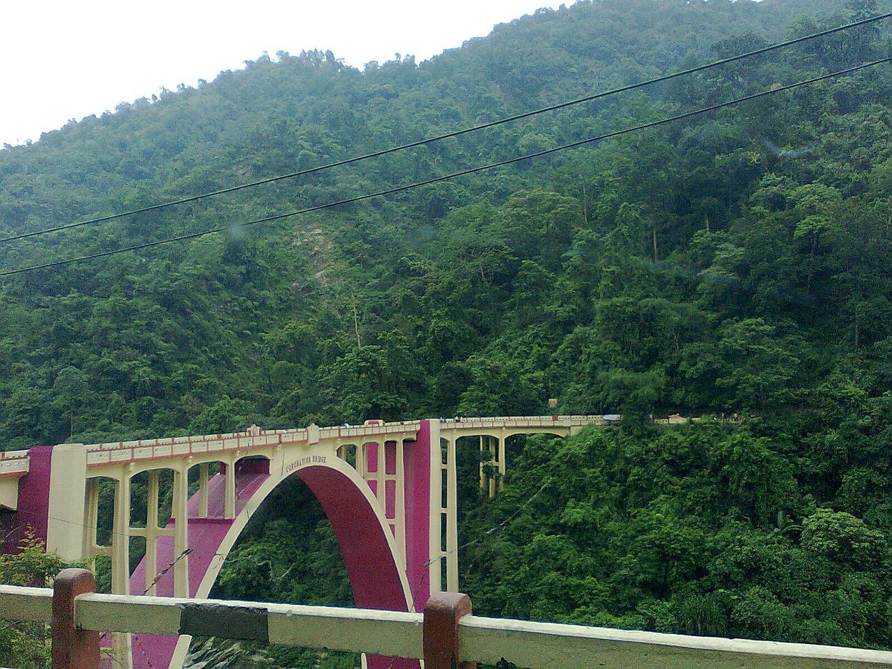 Sevoke Coronation Bridge on Teesta river and gateway to Darjeeling Himalayas in Siliguri