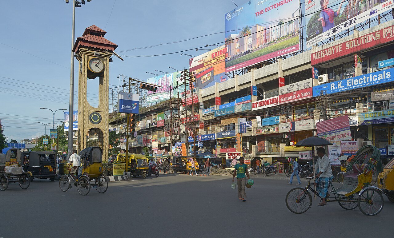 Google Maps 3-pack navigation for Sevoke Road commercial showrooms and transport hubs in Siliguri
