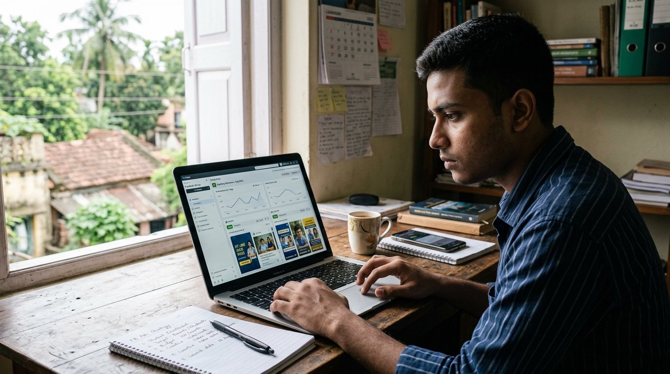 Targeted Meta social media ads for competitive exam student admissions in Suri